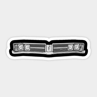 Buick LeSabre 1960s American classic car minimalist grille Sticker